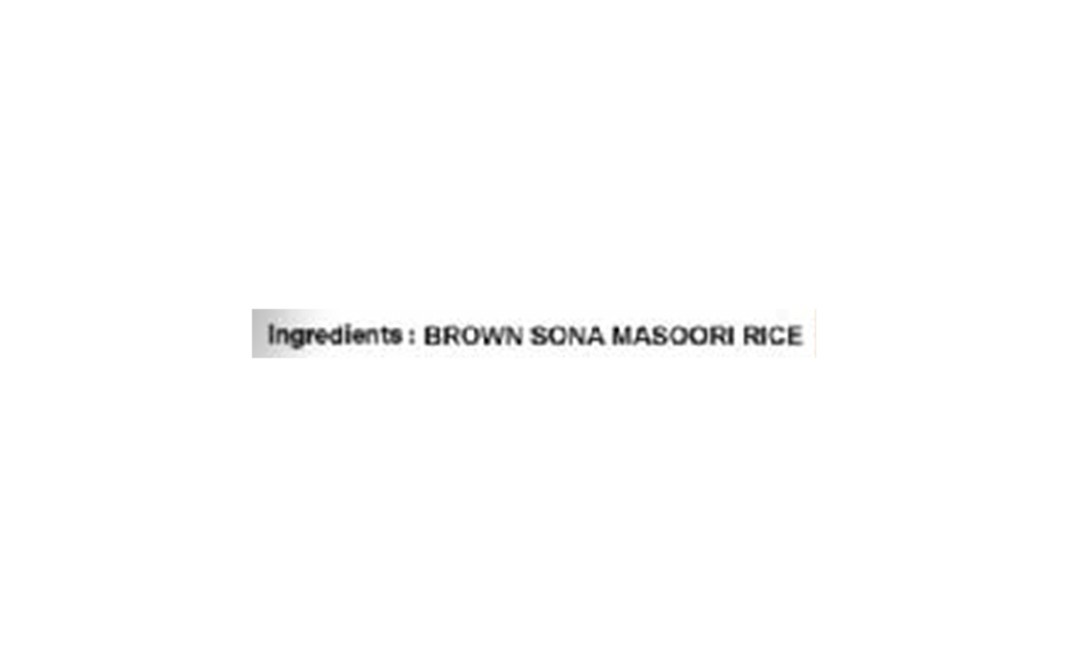 Mother Earth Organics Brown Sona Masoori Rice   Pack  1 kilogram